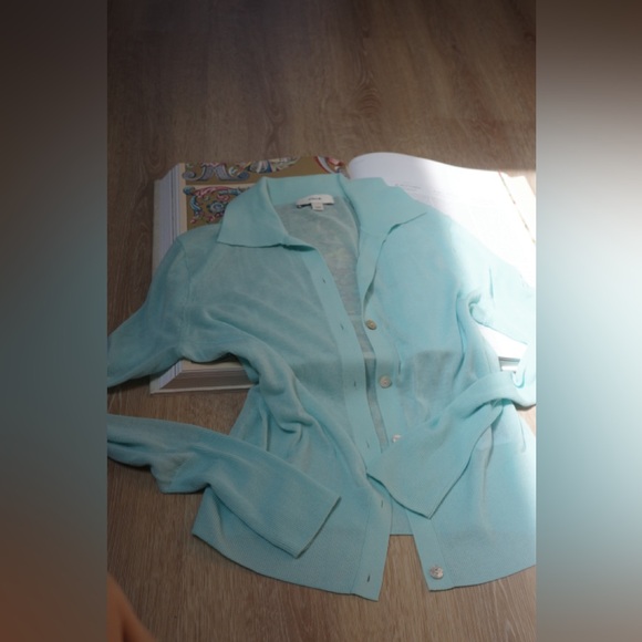 VINCE   100% cotton summer blouse Xs/Tp - Picture 7 of 7